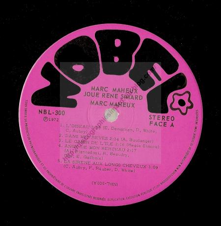 Marc Maheux joue Rene Simard:  Face A