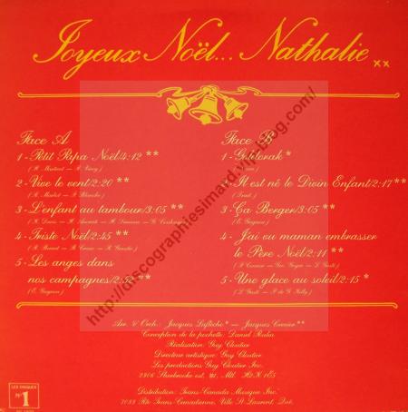 Joyeux Noel... Nathalie xx :  Verso et Cassette Audio
