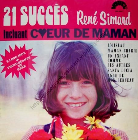 21 Succès incluant Coeur de Maman  (1972)... Album Double