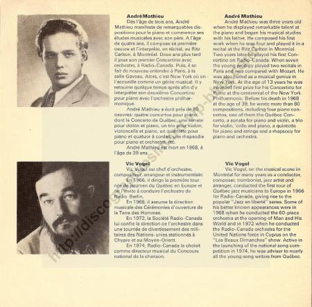 Interieur droit de la pochette...